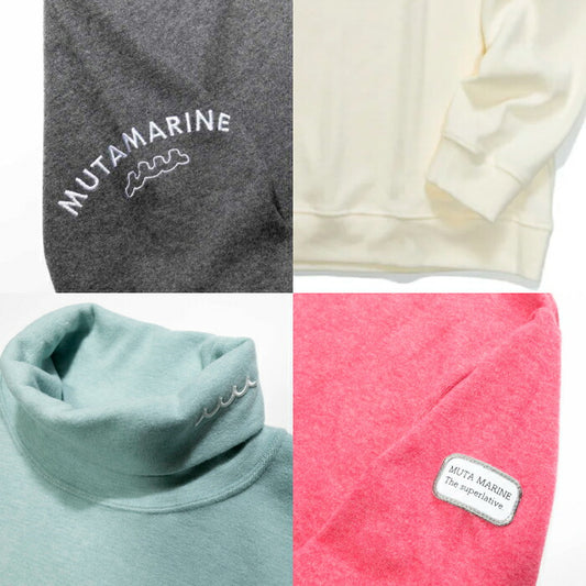 muta MARINE GOLF ムータマリンゴルフ ゴルフウェア メンズ ライトニット タートルネックプルオーバー 発熱素材 伸縮 MGJC-446468
