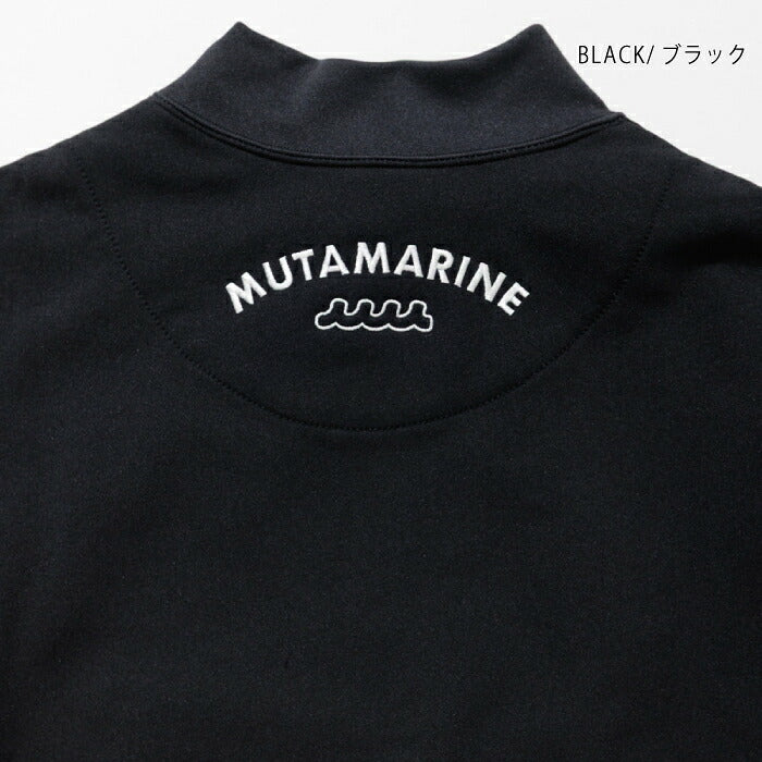 muta MARINE GOLF ムータマリンゴルフ ゴルフウェア メンズ ヒートエフェクト モックネックプルオーバー 長袖 裏起毛 発熱素材 伸縮性 mgjc-446892