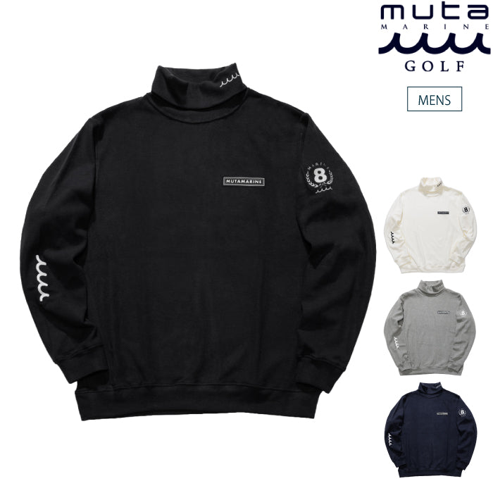 muta MARINE GOLF ムータマリンゴルフ ゴルフウェア メンズ ライトニット タートルネックプルオーバー 柔らかな肌触り 薄手 着回しやすい mgjc-446893