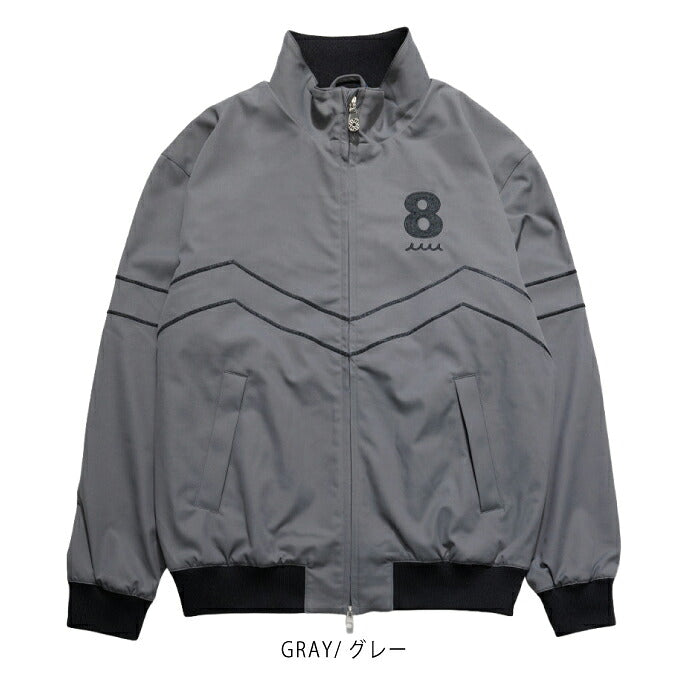 muta MARINE GOLF ムータマリンゴルフ ゴルフウェア メンズ SOLOTEX HEAT ENERGY ジップブルゾン 長袖 軽量 2WAYストレッチ 撥水 UVカット mgmk-443743