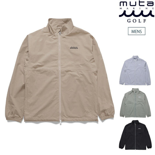 muta MARINE GOLF ムータマリンゴルフ ゴルフウェア メンズ 撥水ストレッチ ジップアップブルゾン 軽量 2WAYストレッチ UVカット 裏地メッシュ イージーケア シーズンレス mgmk-443746