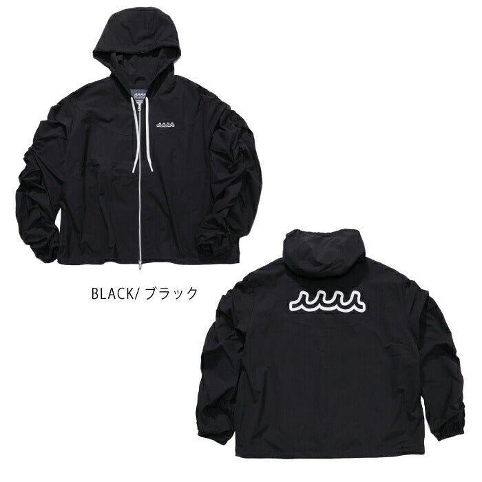 muta MARINE GOLF ムータマリンゴルフ ゴルフウェア レディース 撥水ストレッチ ジップアップパーカー 軽量 2WAYストレッチ UVカット 裏地メッシュ 万能ライトアウター セットアップ対応 mgmk-443747