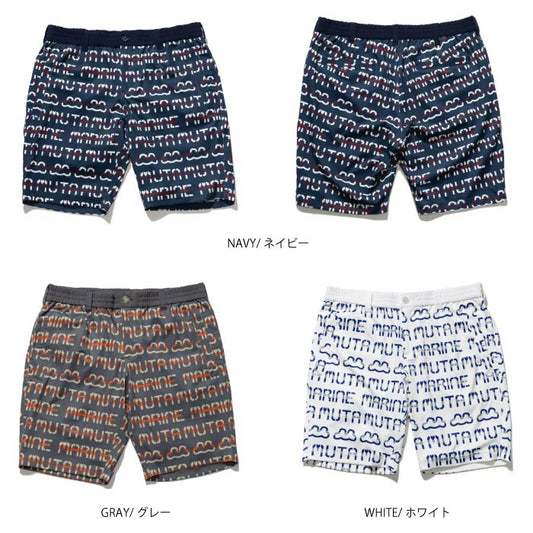 muta MARINE GOLF ムータマリンゴルフ ゴルフウェア メンズ デジタルロゴ ショートパンツ 2WAYストレッチ 吸水速乾 UVカット セットアップ対応 MGMK-444291