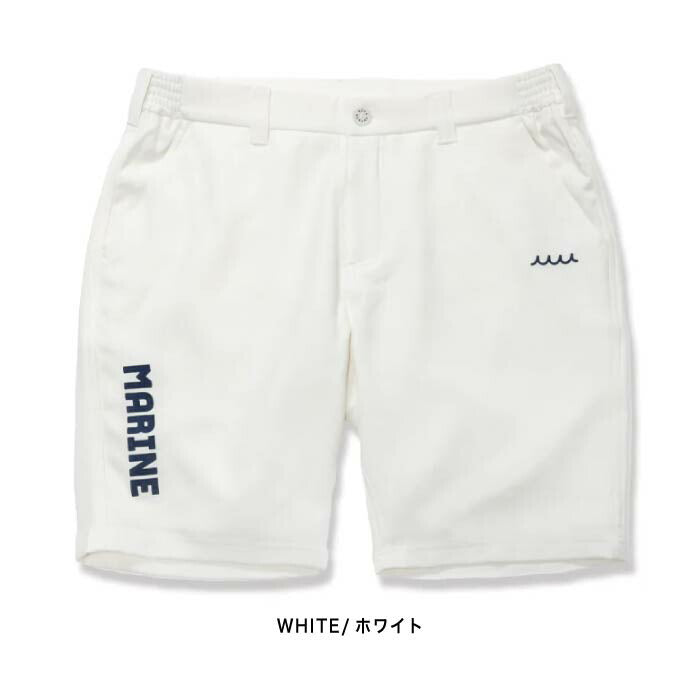 muta MARINE GOLF ムータマリンゴルフ ゴルフウェア メンズ パウダーツイルストレッチ ショートパンツ テーパードシルエット Dカン配置 mgmk-444367