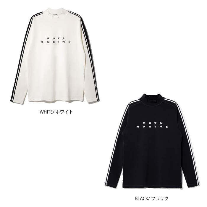 muta MARINE GOLF ムータマリンゴルフ ゴルフウェア メンズ ウォームストレッチポンチ モックネックシャツ 吸湿発熱 保温性 mgmk-446442