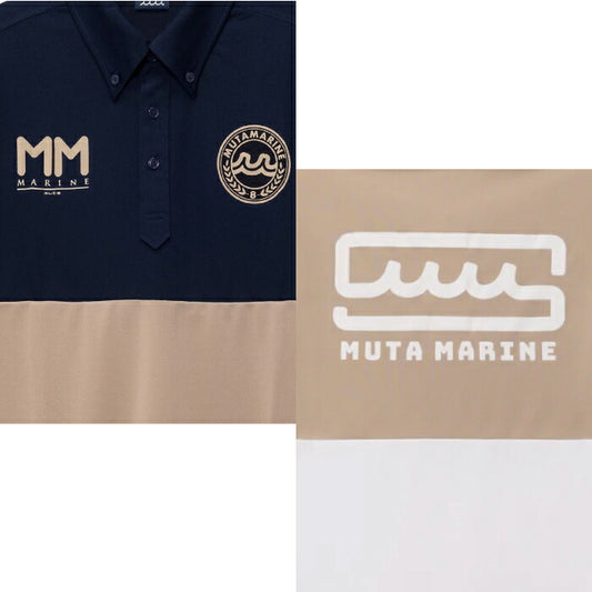 muta MARINE GOLF ムータマリンゴルフ ゴルフウェア メンズ レディース UNISEX バイカラー ポロシャツ 速乾 MGMP-446786