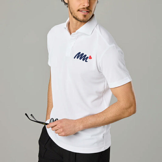 muta MARINE GOLF ムータマリンゴルフ ゴルフウェア メンズ レデイース ユニセックス MARINE HEART ポロシャツ 半袖シャツ ドライシャツ 通気性 速乾性 ドライタッチ 普段使い 爽やか MGMP-446804