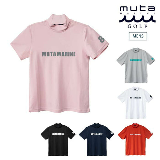 muta MARINE GOLF ムータマリンゴルフ メンズ ゴルフウェア 半袖 モックネックシャツ MGSG-230741