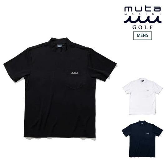 muta MARINE GOLF ムータマリンゴルフ ゴルフウェア メンズ モックネックシャツ ストレッチ MGSG-240706
