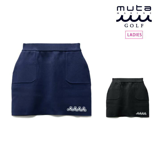 muta MARINE GOLF ムータマリンゴルフ ゴルフウェア レディース ジャガード スカート ストレッチ MGSG-241211