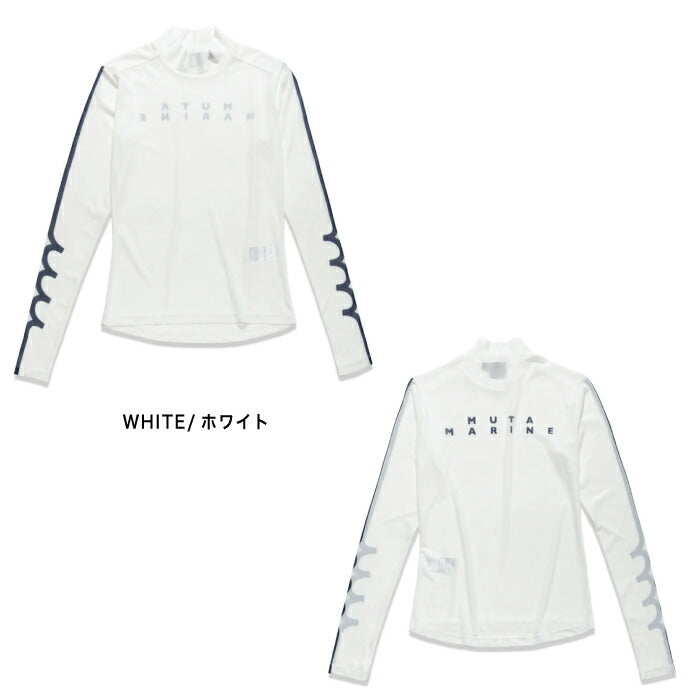 muta MARINE GOLF ムータマリンゴルフ ゴルフウェア レデイース シアー モックネックシャツ 上品 シアーメッシュ 軽量 通気性 速乾性 インナー使い レイヤード使い 重ね着 MGSG-250514