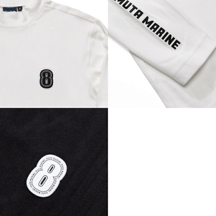 muta MARINE GOLF ムータマリンゴルフ ゴルフウェア メンズ レディース UNISEX スムースタッチ モックネックシャツ 長袖 なめらかな肌触り しなやかな伸縮性 mgsg-251237