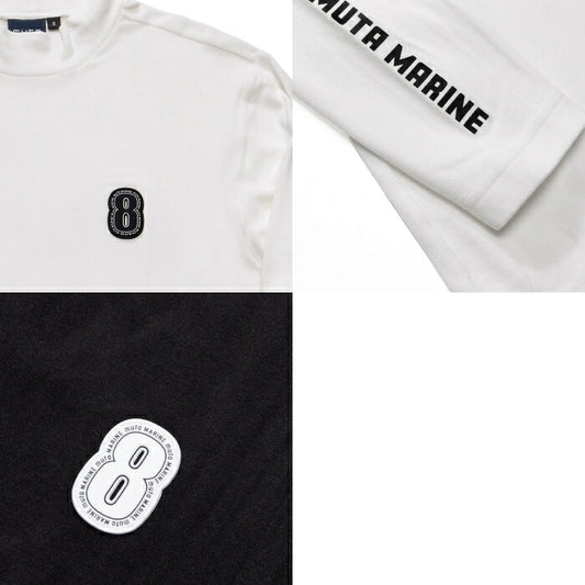 muta MARINE GOLF ムータマリンゴルフ ゴルフウェア メンズ レディース UNISEX スムースタッチ モックネックシャツ 長袖 なめらかな肌触り しなやかな伸縮性 mgsg-251237