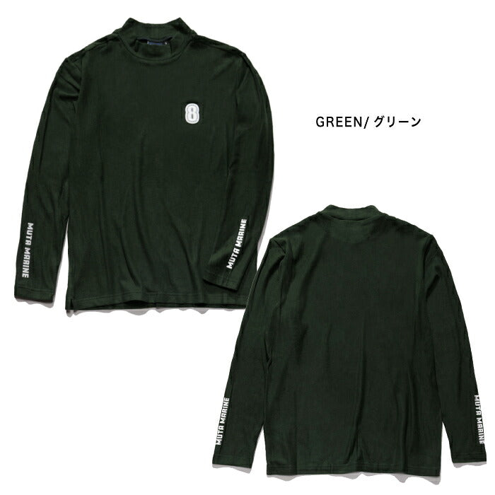 muta MARINE GOLF ムータマリンゴルフ ゴルフウェア メンズ レディース UNISEX スムースタッチ モックネックシャツ 長袖 なめらかな肌触り しなやかな伸縮性 mgsg-251237