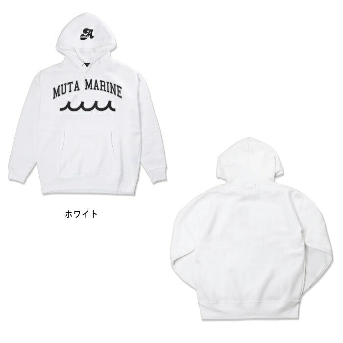 muta MARINE GOLF ムータマリンゴルフ メンズ ACANTHUS x muta MARINE College Logo Hooded Sweatshirt [全5色] MMAC-MA2336
