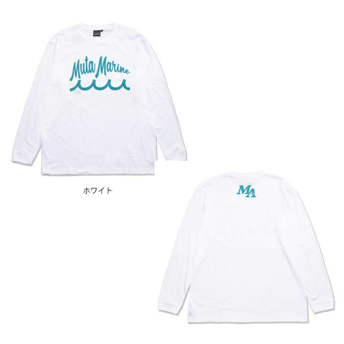 muta MARINE GOLF ムータマリンゴルフ メンズ レディース コットン ロングTシャツ 長袖 ACANTHUS × muta MARINE Script Logo L/S Tee MMAC-MA2439