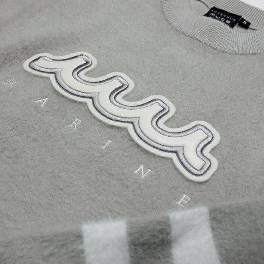 muta MARINE GOLF ムータマリンゴルフ ゴルフウェア メンズ ACANTHUS × muta MARINE Fur Knit Crewneck クルーネックニット ファー素材 ラグジュアリー感 MMAC-MA2544