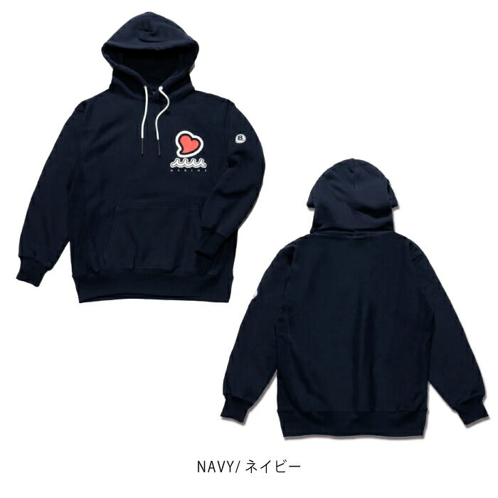 muta MARINE GOLF ムータマリンゴルフ ゴルフウェア ACANTHUS × muta MARINE Sweet Logo Hooded Sweatshirts プルオーバーパーカー ヘビーウェイトスウェット MMAC-MA2545