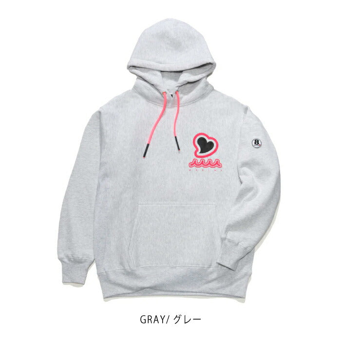 muta MARINE GOLF ムータマリンゴルフ ゴルフウェア ACANTHUS × muta MARINE Sweet Logo Hooded Sweatshirts プルオーバーパーカー ヘビーウェイトスウェット MMAC-MA2545