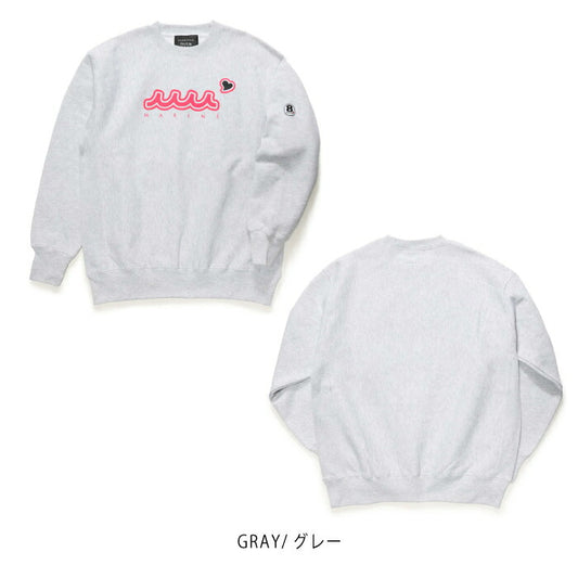 muta MARINE GOLF ムータマリンゴルフ ゴルフウェア メンズ ACANTHUS × muta MARINE Sweet Logo Crewneck Sweatshirts プルオーバーパーカー ヘビーウェイトスウェット MMAC-MA2546