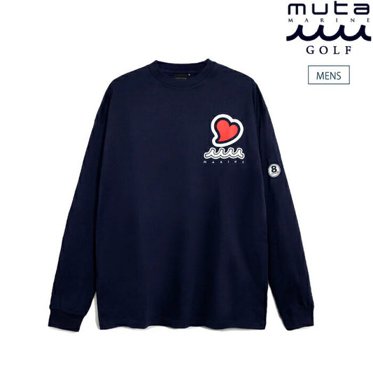 muta MARINE GOLF ムータマリンゴルフゴルフウェア メンズ ACANTHUS × muta MARINE Sweet Logo L/S Tee Tシャツ MMAC-MA2547