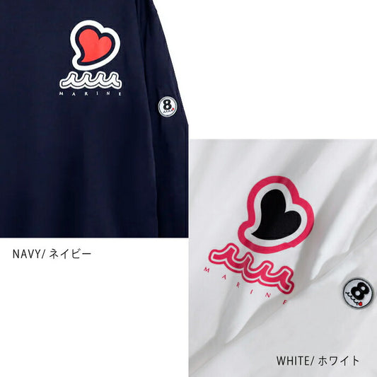 muta MARINE GOLF ムータマリンゴルフゴルフウェア メンズ ACANTHUS × muta MARINE Sweet Logo L/S Tee Tシャツ MMAC-MA2547