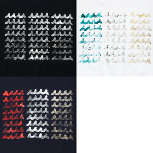 muta MARINE GOLF ムータマリンゴルフ ゴルフウェア メンズ ACANTHUS × muta MARINE Foil Print Wave Logo Tee ベーシックシルエットTシャツ コットン100％ mmac-ma2621