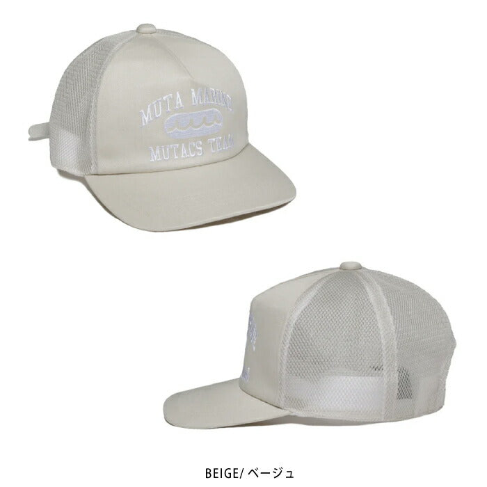 muta MARINE GOLF ムータマリンゴルフ ゴルフウェア メンズ ACANTHUS × muta MARINE College Logo Mesh Cap 帽子 メッシュキャップ 吸水速乾 mmac-ma2622