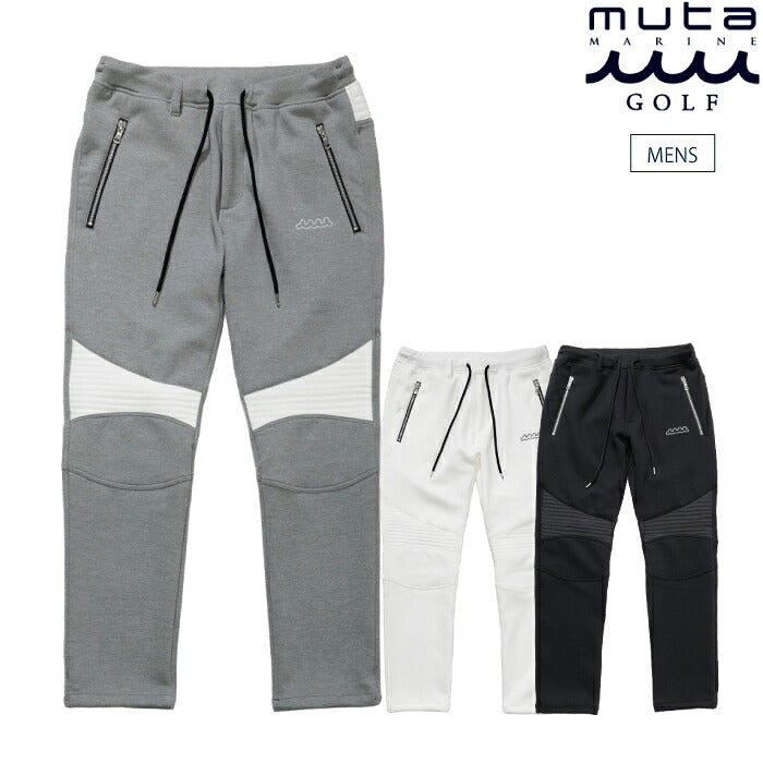 muta MARINE GOLF ムータマリンゴルフ ゴルフウェア メンズ ACANTHUS × muta MARINE Double-knit Biker Pants イージーバイカーパンツ ダンボール素材 保温性 断熱性 ストレッチmmac-ma2653