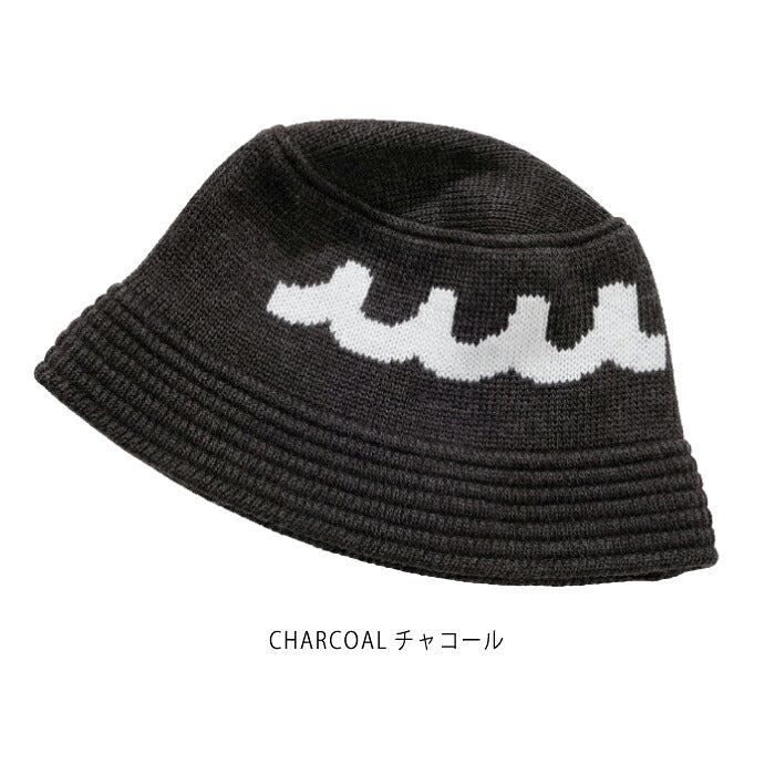 muta MARINE GOLF ムータマリンゴルフ ゴルフウェア メンズ レディース ACANTHUS × muta MARINE Wave Logo Knit Bucket Hat 帽子 ニットバケットハット mmac-ma2665