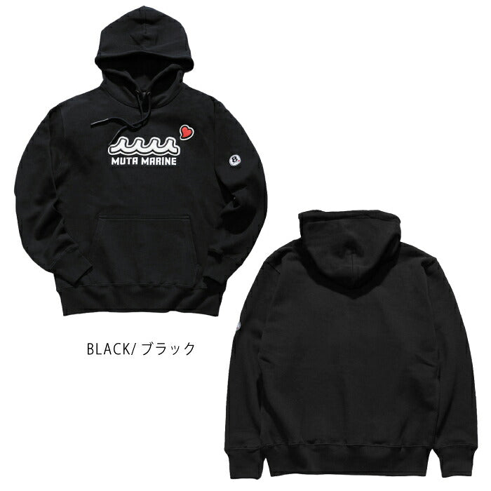 muta MARINE GOLF ムータマリンゴルフ ゴルフウェア メンズ ACANTHUS × muta MARINE Sweet Extra Logo Hoodie ヘビーウェイトスウェット プルオーバーパーカー オールドアメリカンを想起させる仕上がり mmac-ma2670