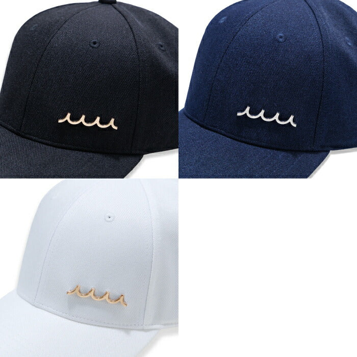 muta MARINE GOLF ムータマリンゴルフ ゴルフウェア メンズ レディース WAVE ロゴプレート キャップ 帽子 シンプル サイズ調整可 MMAV-622209