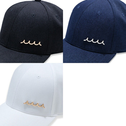 muta MARINE GOLF ムータマリンゴルフ ゴルフウェア メンズ レディース WAVE ロゴプレート キャップ 帽子 シンプル サイズ調整可 MMAV-622209