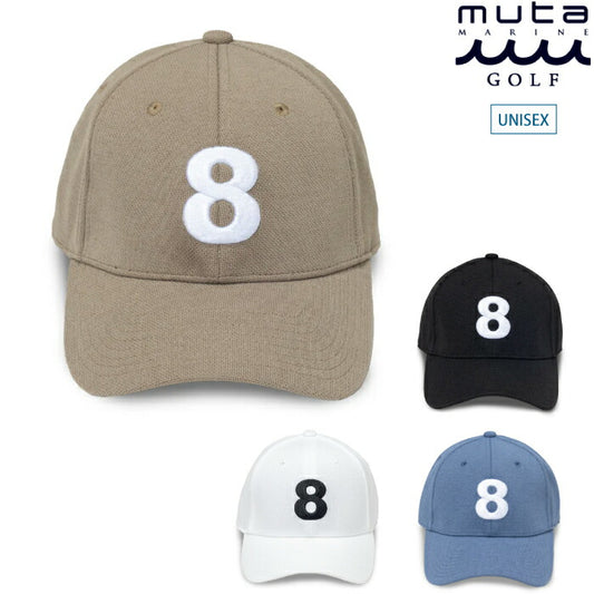 muta MARINE GOLF ムータマリンゴルフ メンズ レディース FIELDSENSOR® 8 ロゴキャップ 帽子 特殊メッシュ構造 マジックテープ式アジャスター MMAV-622231