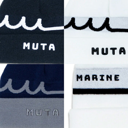 muta MARINE GOLF ムータマリンゴルフ ゴルフウェア メンズ レディース ジャガードロゴ ニットキャップ スポーツシーン アウトドア MMAV-623022