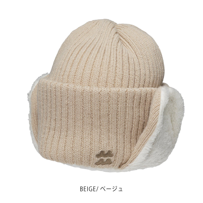 muta MARINE GOLF ムータマリンゴルフ ゴルフウェア メンズ レディース イヤーフラップ ニットキャップ 帽子 防寒性 耳当て部分2WAY仕様 日本製 mmav-623026