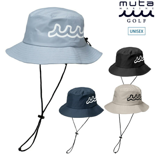 muta MARINE GOLF ムータマリンゴルフ メンズ レディース レインバケットハット 帽子 撥水 防水性能 サイズ調整可能 MMAV-624058
