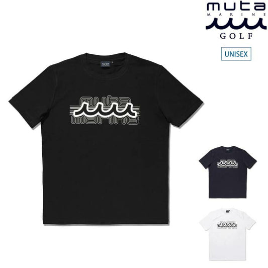 muta MARINE GOLF ムータマリンゴルフ メンズ レディース タイポライン Tシャツ [全3色] ストレッチ MMAX-434323