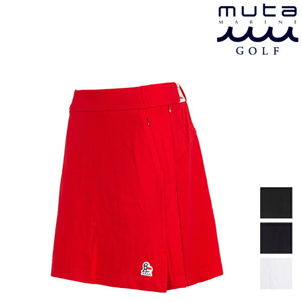 muta MARINE GOLF ムータマリンゴルフ レディース ポンチタックスリットスカート インナーパンツ付き MMBC-191203