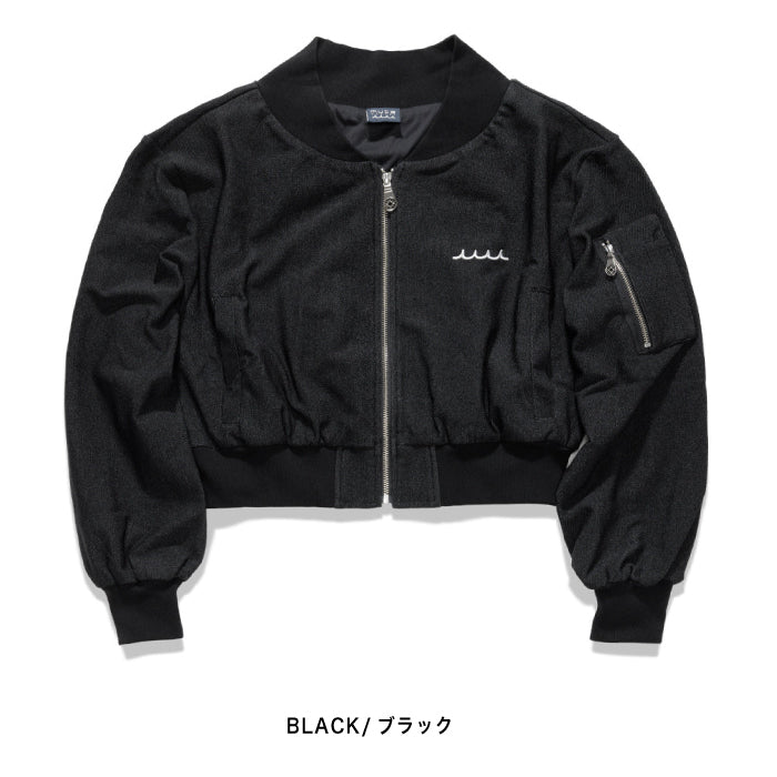 muta MARINE GOLF ムータマリンゴルフ ゴルフウェア レディース ヒートエフェクトデニム クロップドブルゾン 裏起毛 伸縮 セットアップ  mmbg-443757
