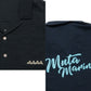 muta MARINE GOLF ムータマリンゴルフ ゴルフウェア メンズ シアサッカー オープンカラーシャツ 半袖シャツ 清涼感 ゆったりシルエット セットアップ対応 mmbg-446823