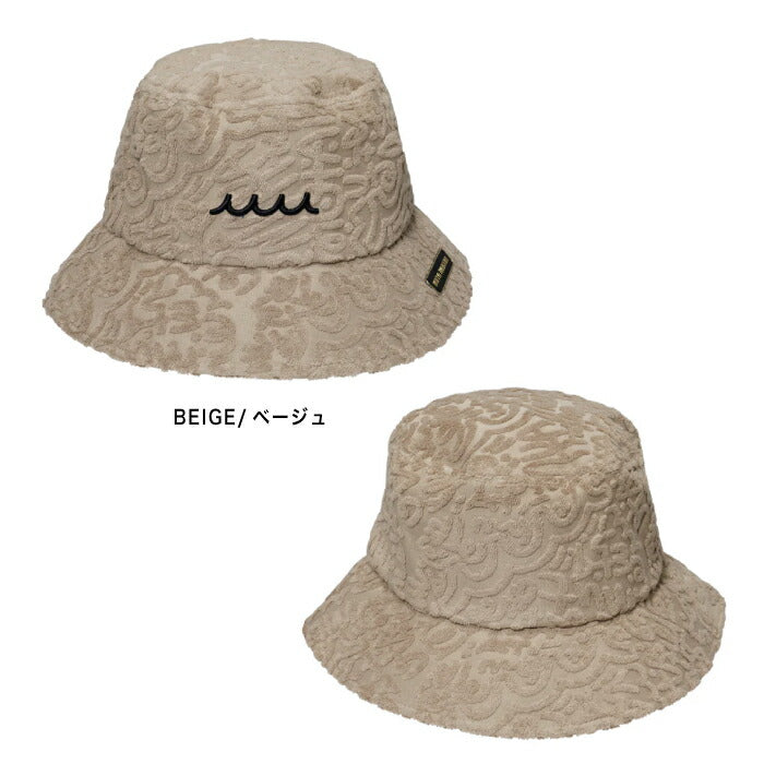 muta MARINE GOLF ムータマリンゴルフ メンズ ラインアートパイル バケットハット 帽子 通気性 吸水性 セットアップ対応 mmbg-624060