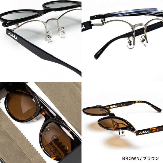 muta MARINE GOLF ムータマリンゴルフ サングラス メンズ レディース UNISEX ELEBROU x muta MARINE GOLF FLIP UP SUNGLASSES 偏光 紫外線カット MMEB-528006