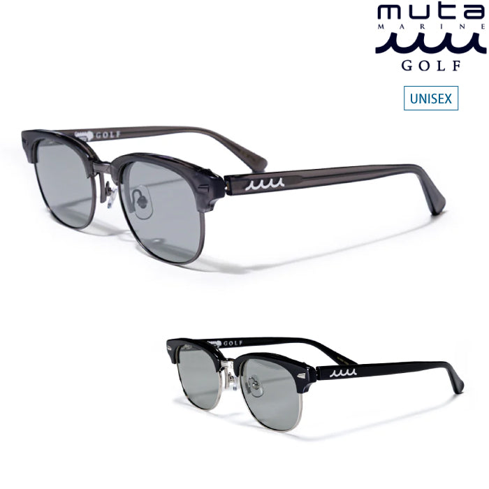 muta MARINE GOLF ムータマリンゴルフ メンズ レディース ユニセックス ELEBROU × muta MARINE GOLF SIRMONT FLIP UP SUNGLASSES (調光偏光レンズ) 跳ね上げ式 サングラス 調光 偏光 UVカット ブルーライトカット エレブロ コラボ mmeb-528014