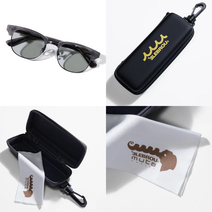 muta MARINE GOLF ムータマリンゴルフ メンズ レディース ユニセックス ELEBROU × muta MARINE GOLF SIRMONT FLIP UP SUNGLASSES (調光偏光レンズ) 跳ね上げ式 サングラス 調光 偏光 UVカット ブルーライトカット エレブロ コラボ mmeb-528014