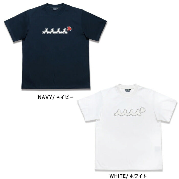 muta MARINE GOLF ムータマリンゴルフ ゴルフウェア メンズ メタルロゴ スムースコットンTシャツ 半袖シャツ ワイドシルエット 日本製 mmjc-434795