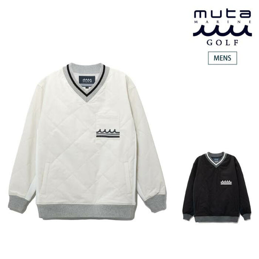 muta MARINE GOLF ムータマリンゴルフ ゴルフウェア メンズ キルティング スニードジャック ドライタッチ ストレッチ ダンボールニット 中綿 保温 ライトアウター セットアップ対応 MMJC-443677