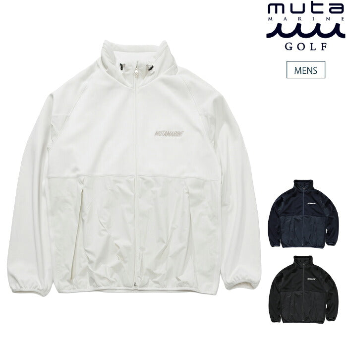 muta MARINE GOLF ムータマリンゴルフ ゴルフウェア メンズ バイファブリック トレーニングブルゾン シワになりにくい 機能性ライトアウター セットアップ対応 mmjc-443762