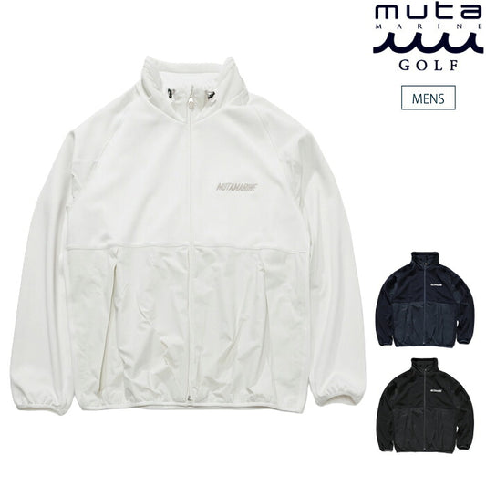 muta MARINE GOLF ムータマリンゴルフ ゴルフウェア メンズ バイファブリック トレーニングブルゾン シワになりにくい 機能性ライトアウター セットアップ対応 mmjc-443762