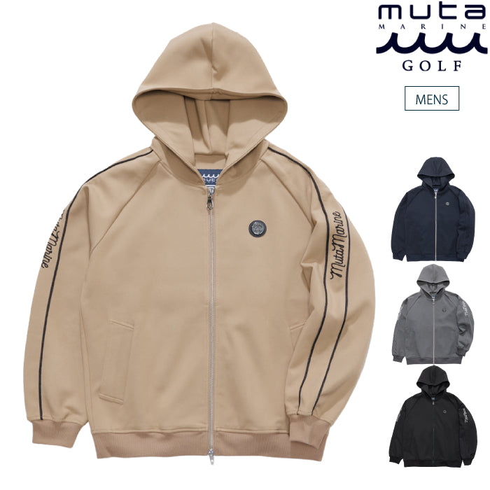 muta MARINE GOLF ムータマリンゴルフ ゴルフウェア メンズ ダウンファブリック ジップパーカー 保温性 透湿性 吸湿発熱性 耐水性 ストレッチ性 セットアップ対応 mmjc-443763